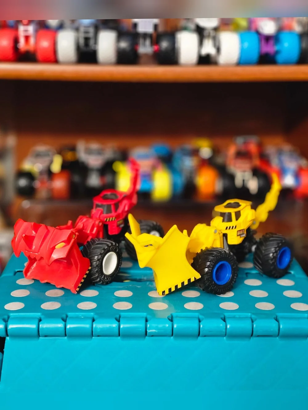 Monster Jam Lot Of 2 Dirt Squad Trucks Red And Yellow